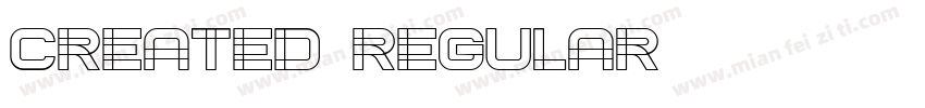Created Regular字体转换